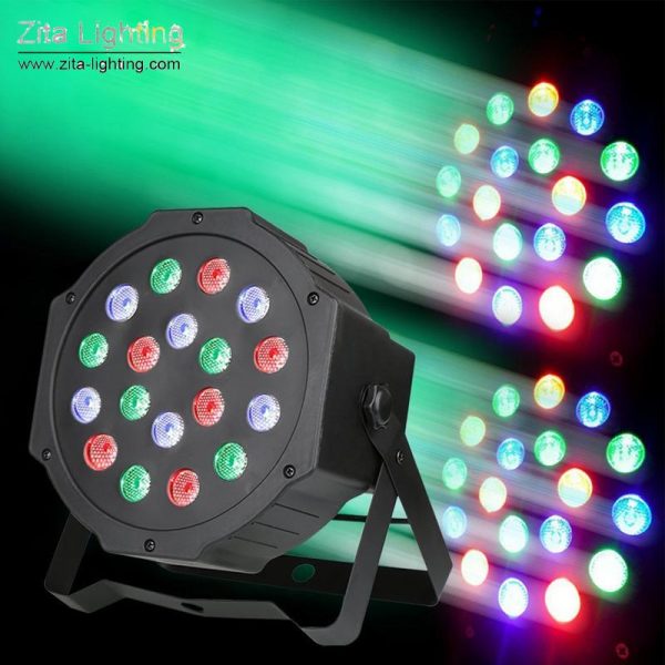 RGBW LED 18X3W Mini Par with DMX512 control for Stage Lighting (12 pack) by Zita Lighting