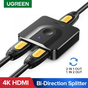 Ugreen HDMI Splitter Bi-Directional 1x2/2x1 Adapter 2 in 1 with switch