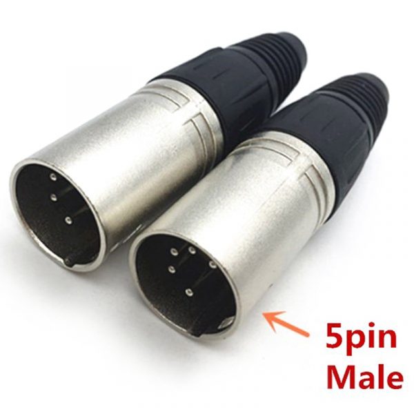 Male & Female 3-Pin 4-Pin 5-Pin XLR Plug Connectors