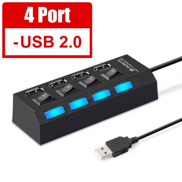 USB 3.0 Powered HUB 2.0 Splitter 4/7 Port Expander