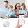 FrankEver Mini US Smart Socket Wifi Plug with Surge Protector 110-240V Voice Control works with Alexa and Google Home