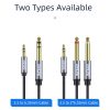 TRS 3.5mm to 6.35mm 1/4 Inch Audio Breakout Cable Stereo Male to Male