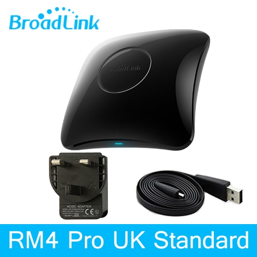 Broadlink RM4 Pro Rm4C Mini Universal Intelligent Remote Control for Smart Home Automation with WiFi IR RF Works With Alexa and Google Home