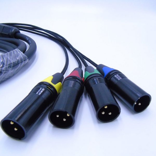 4 Channel 3 Pin XLR Snake Cable Male to Female