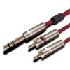 TRS 1/4" to Dual RCA Breakout Cable 1M 2M 3M 5M