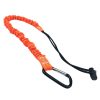 Retractable Tool Lanyard with Carabiner - Telescopic Elastic Safety Tool Tether for Climbing