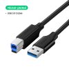 USB Cable USB Type B Male to A Male USB