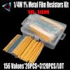 3120pcs 156 Values 1 ohm to 10M ohm 1/4W 1% Metal Film Resistors Assortment Kit Electronic Components