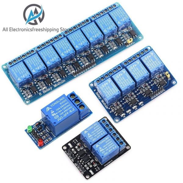 5v 12v 1 2 4 6 8 channel relay module with optocoupler