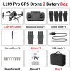 L109 PRO GPS Drone 4K with HD Camera 2 AXIS Gimbal 5G WIFI profissional quadrocopter dron Brushless drones 1.2KM SD Card VS L109