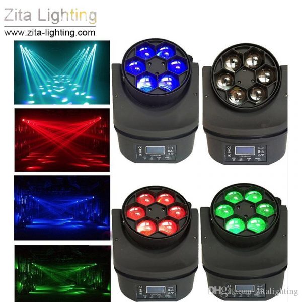 Mini Bee Eye 6X15W RGBW LED Moving Head Stage Lights with Zoom by Zita Lighting