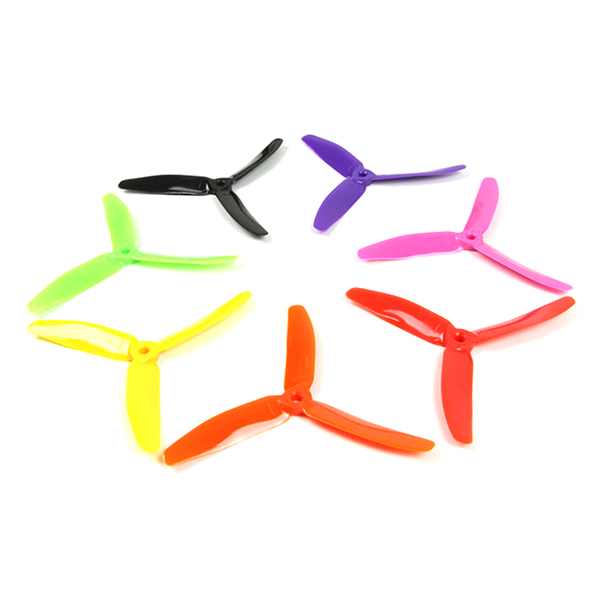 5040 5 Inch 3-Blade Rainbow Propeller for FPV Drone Racing (14 Pieces) 5X4X3